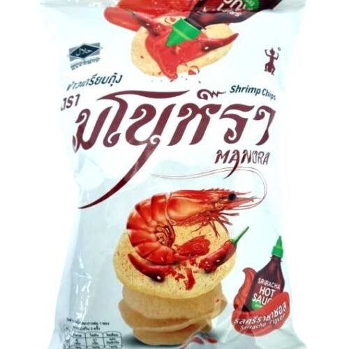 75 g krupuk (rekecrackers) med sriracha chilisaus